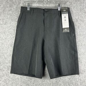 O'Neill Hybrid Shorts Mens 28 Black Standard Fit Hyperfreak Pro Stretch 18" NEW